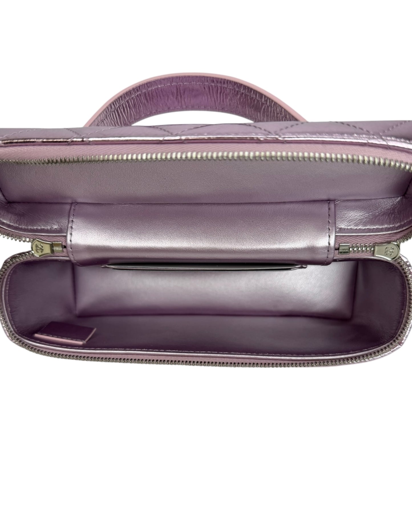 Chanel Metallic Pink Slim Vanity T8721
