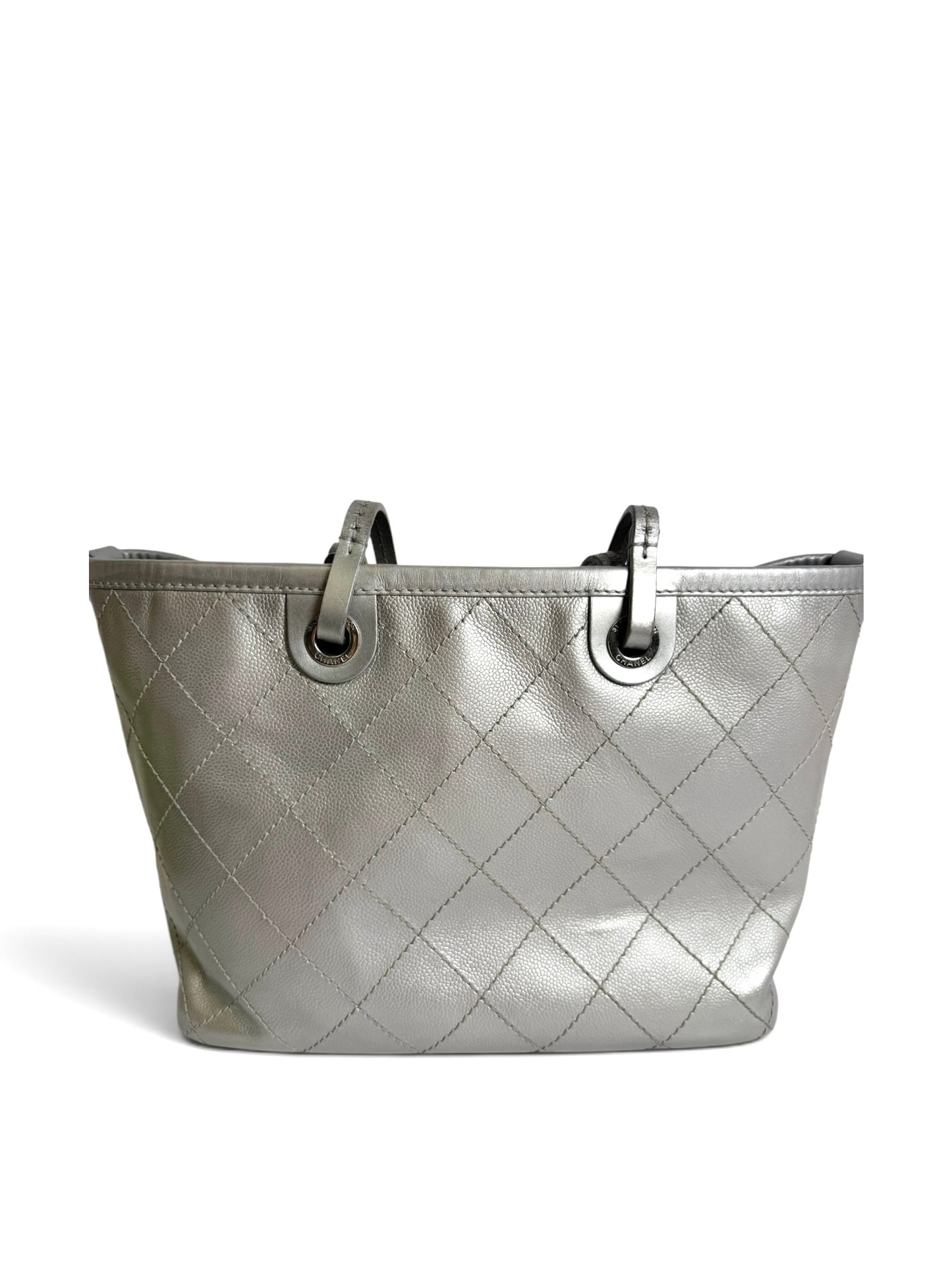 Chanel Shopping Fever Tote Silver