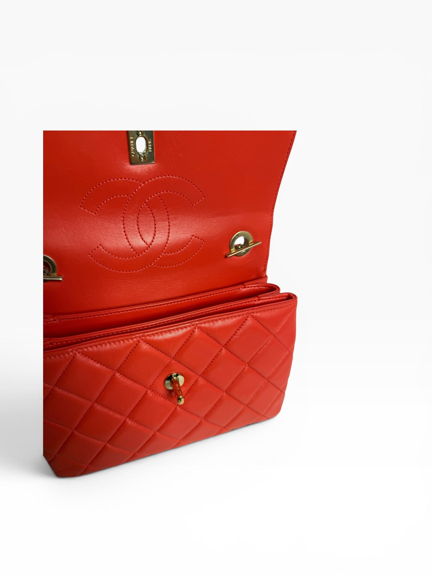 Chanel Small Trendy Red GHW