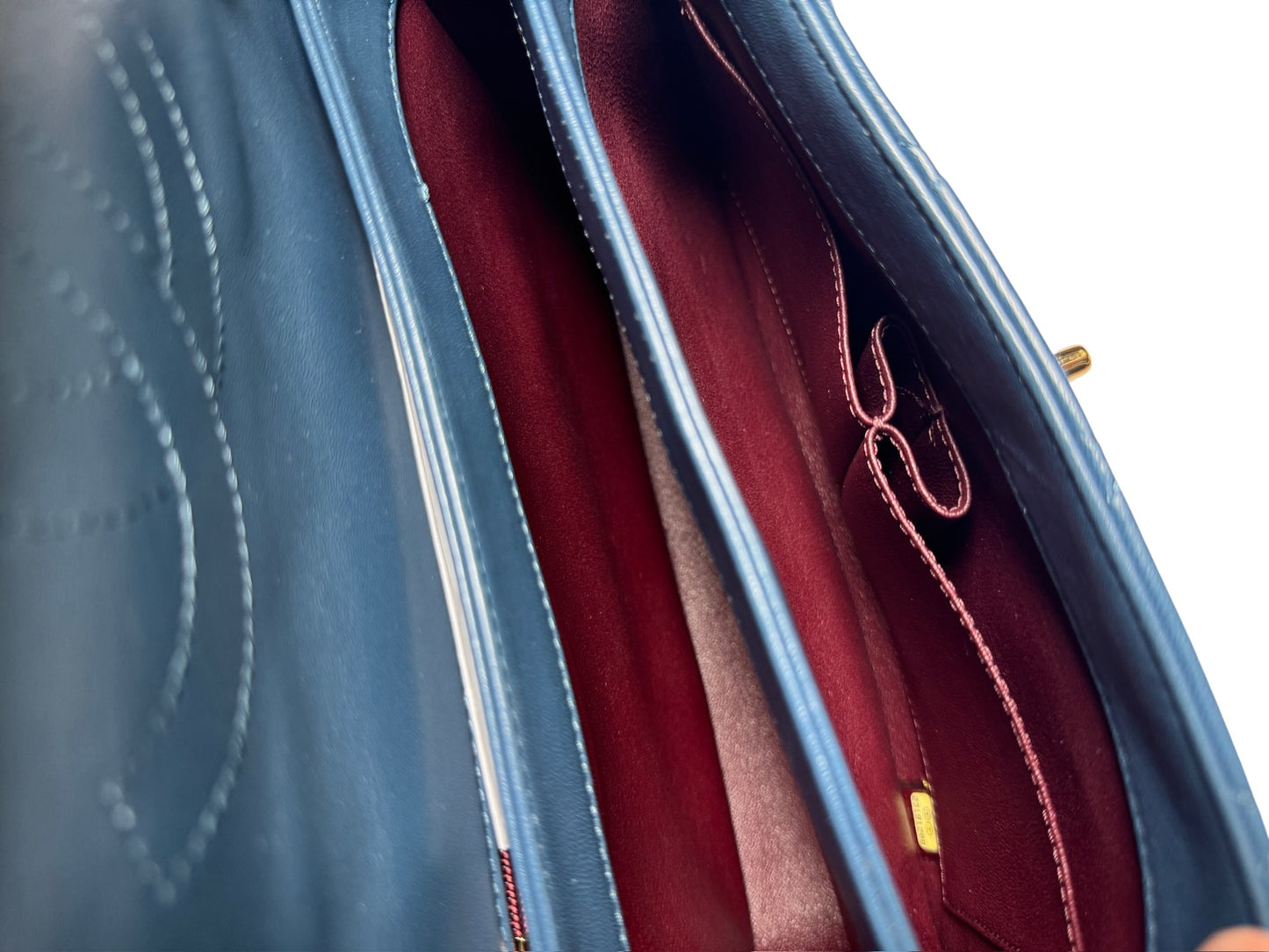 Chanel Trendy Blue Lambskin Bag