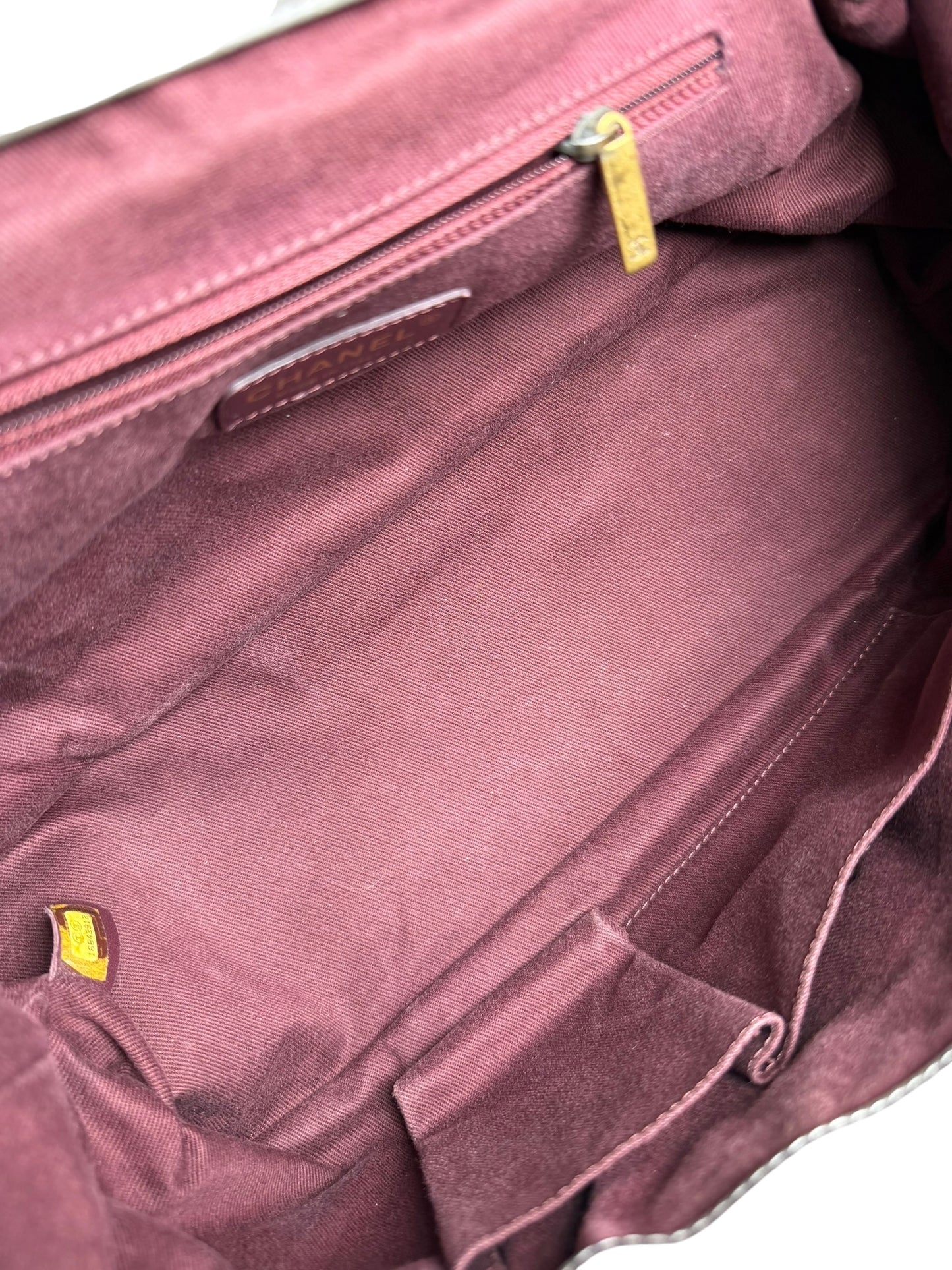 Chanel Bindi CC Galuchat Grey Flap