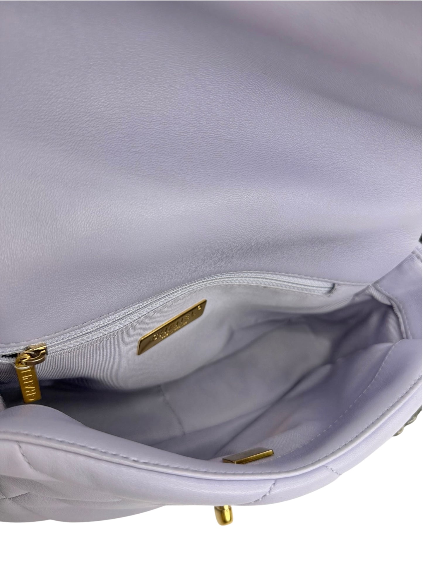 Chanel Lavender Lambskin Medium 19 Flap T8806