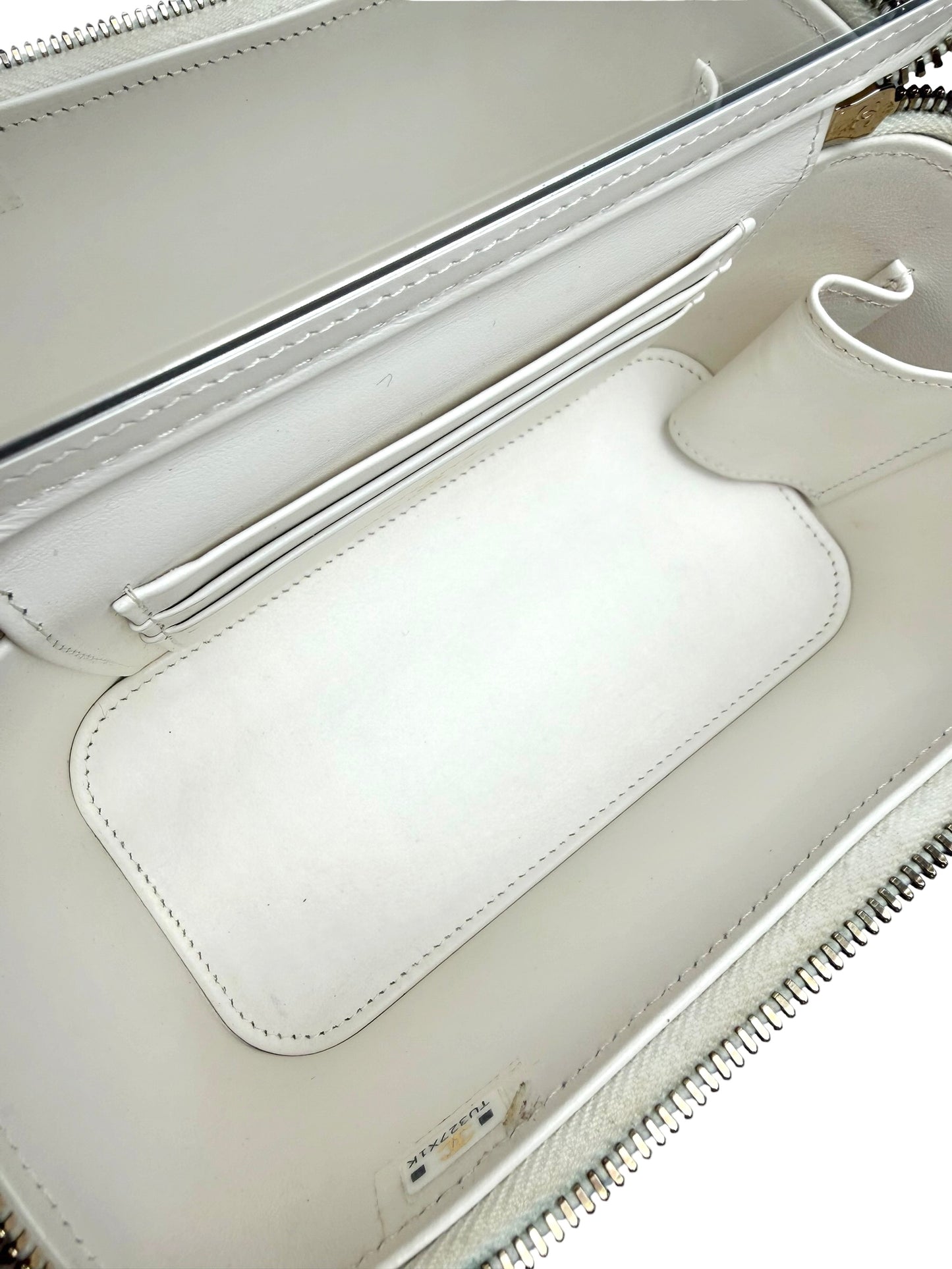 Chanel Coco Casino White Caviar Vanity Small