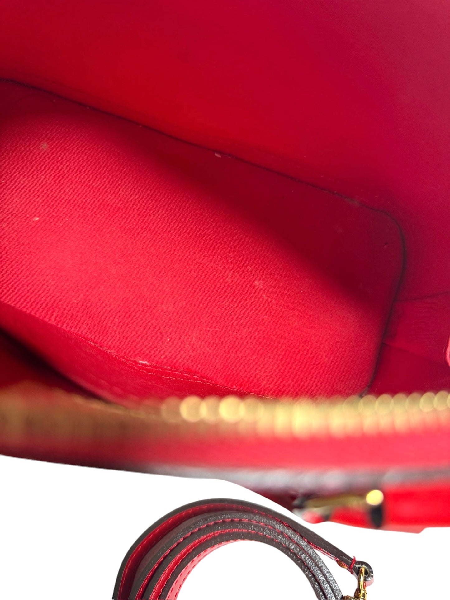 Louis Vuitton Red Vernis Alma BB