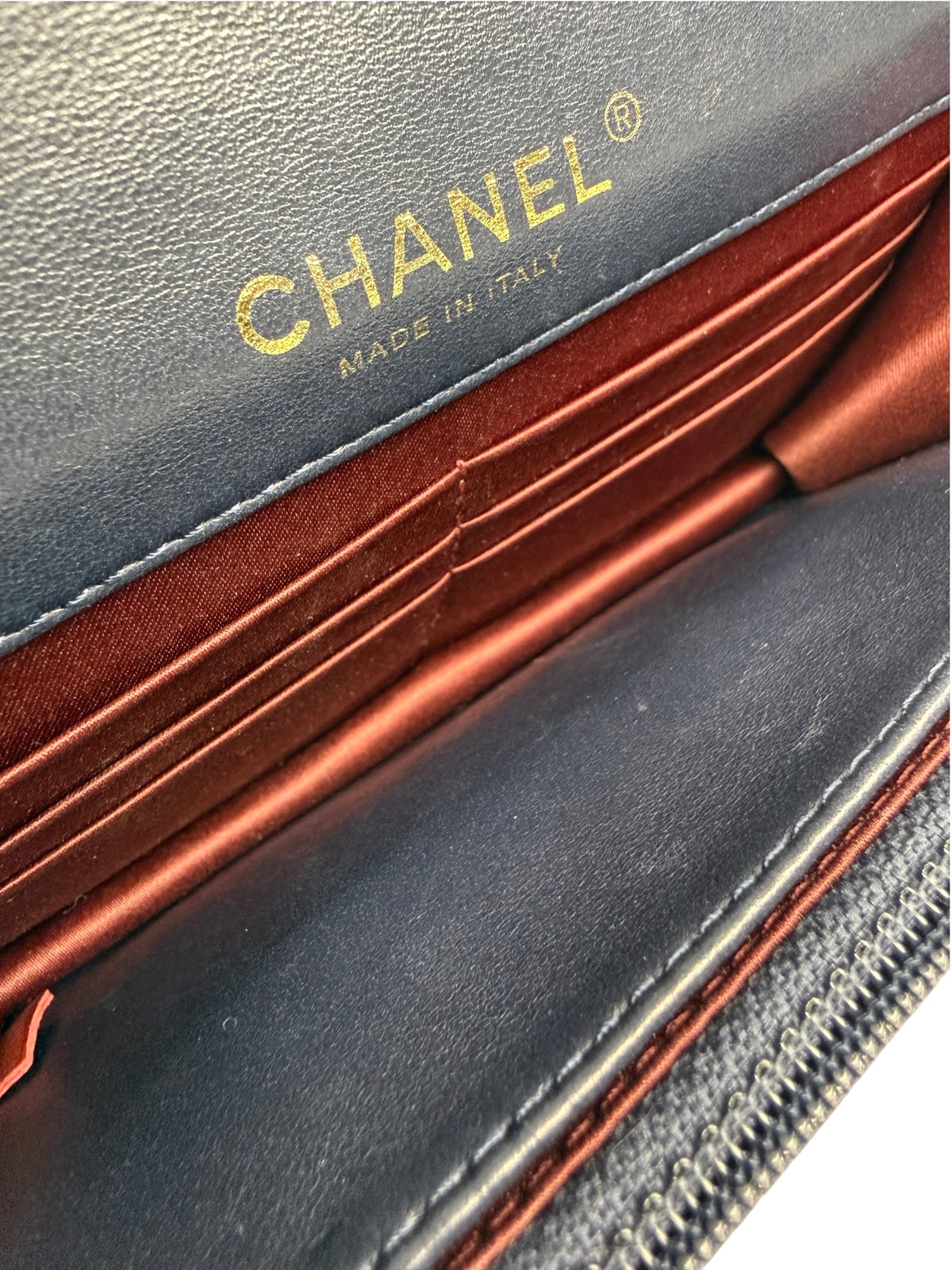 Chanel Navy Golden Class Wallet on Chain T9022
