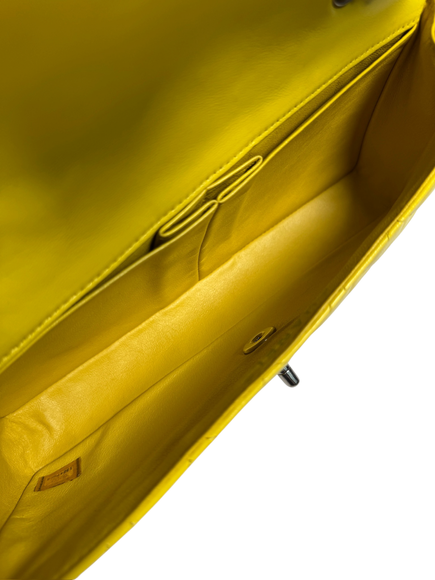 Chanel Yellow East/West Flap SHW