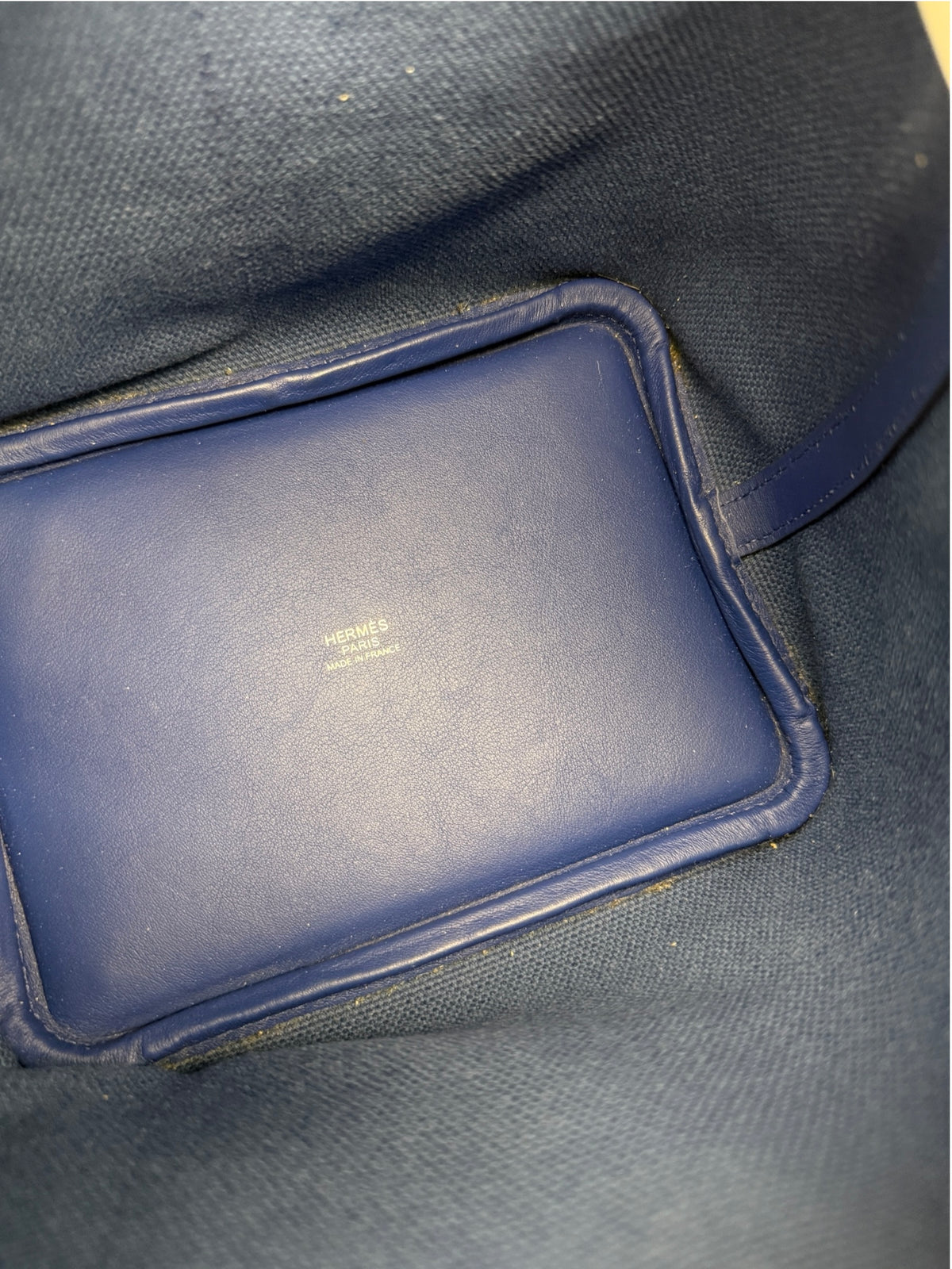 Hermes Cargo Picotin Blue 18 T8944