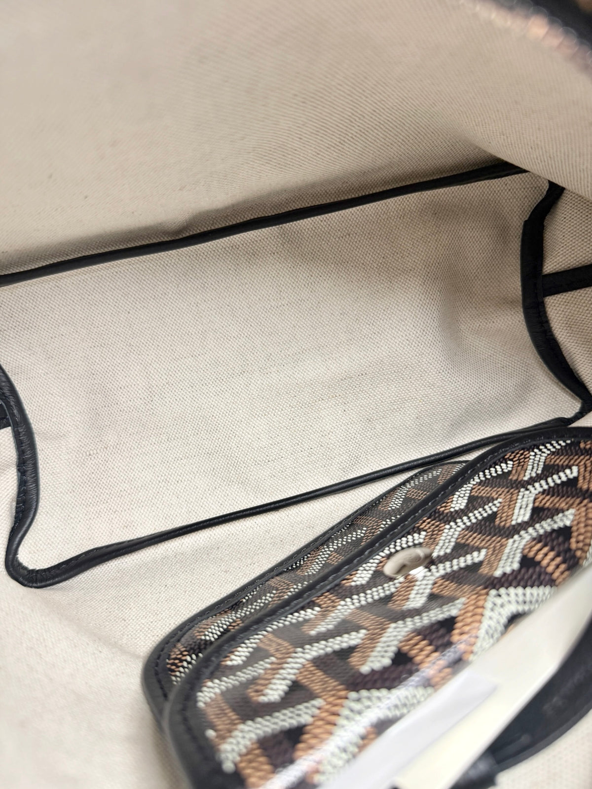 Goyard Goyardine Mini Boheme Hobo Black T9000