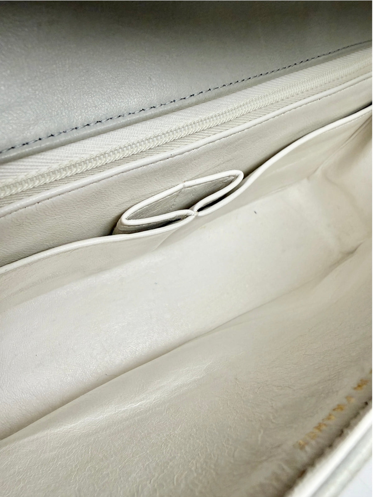 Chanel Light Gray Lambskin Vintage Single Flap T8936