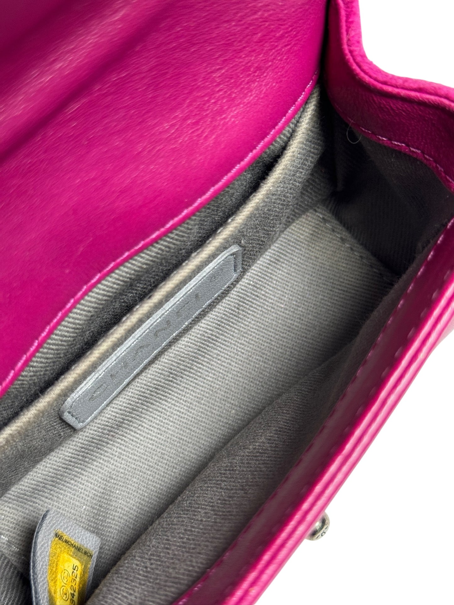 Chanel Mini Pink Velvet Boy Bag