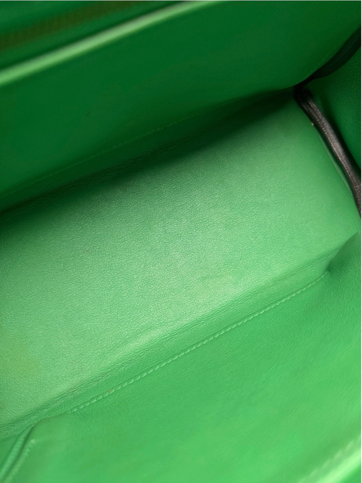 Hermes Kelly 25 Green Swift Gold Hardware T9093