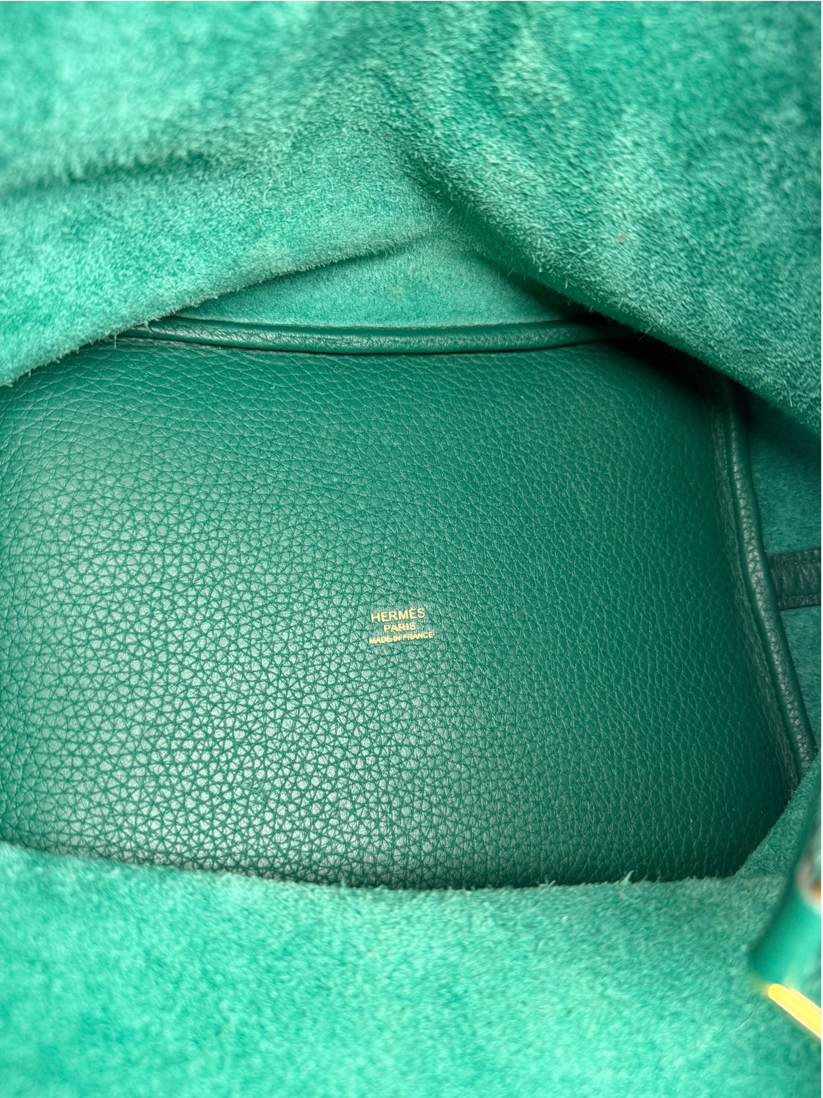 Hermes Green Clemence Picotin 22 T9068