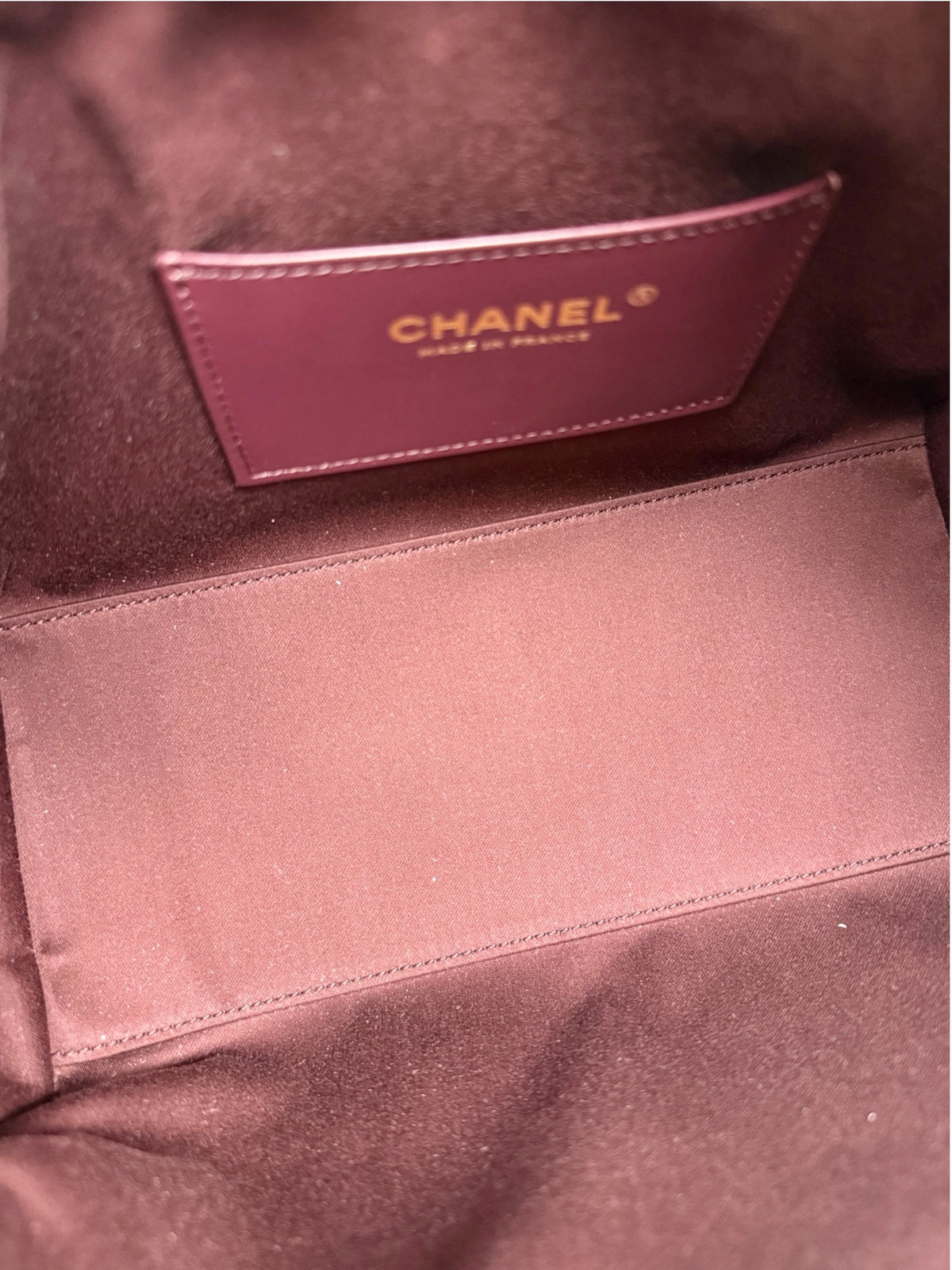Chanel Small Burgundy Suede 25 T9144