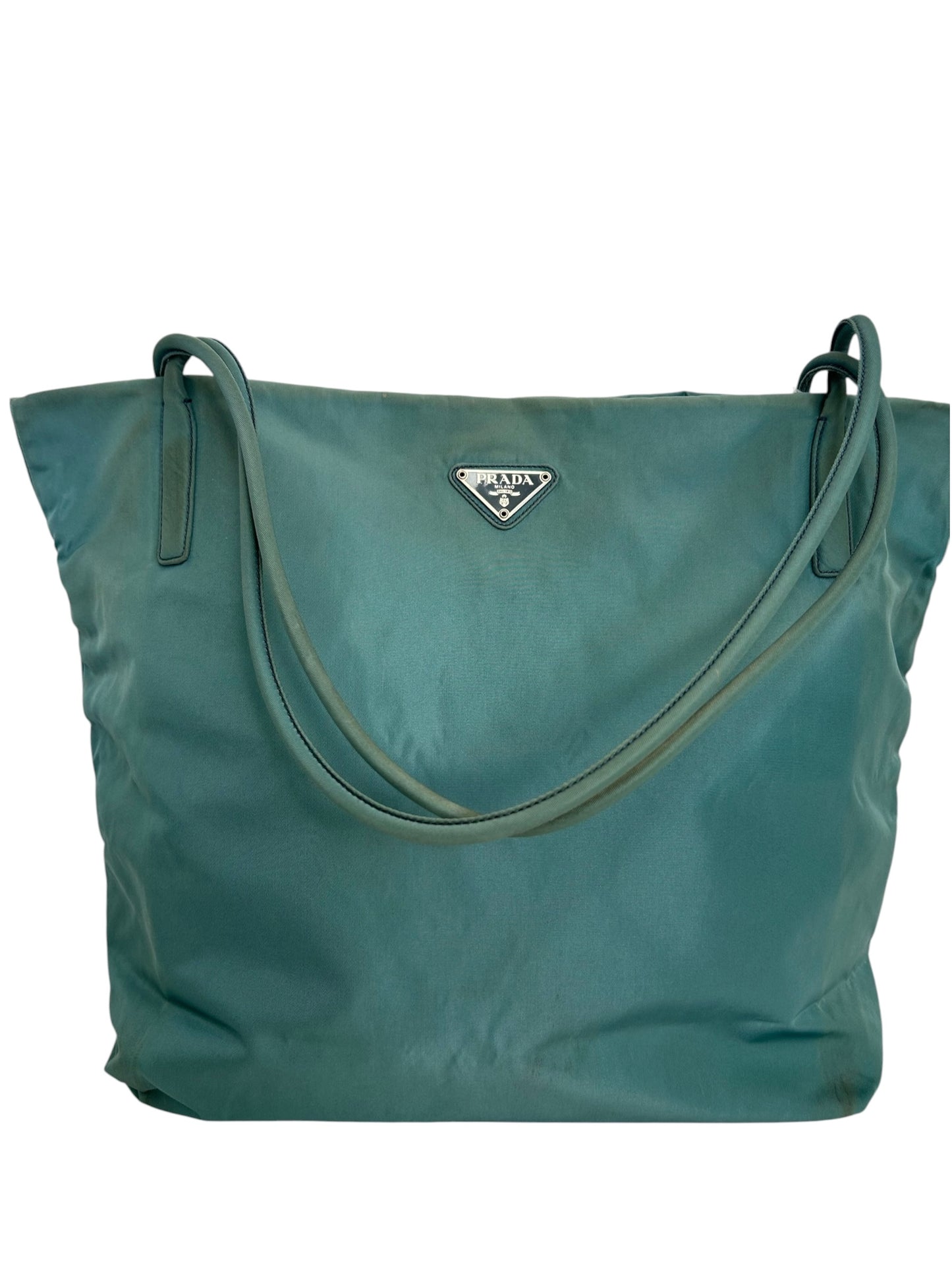 Prada Green Nylon Tote T8603