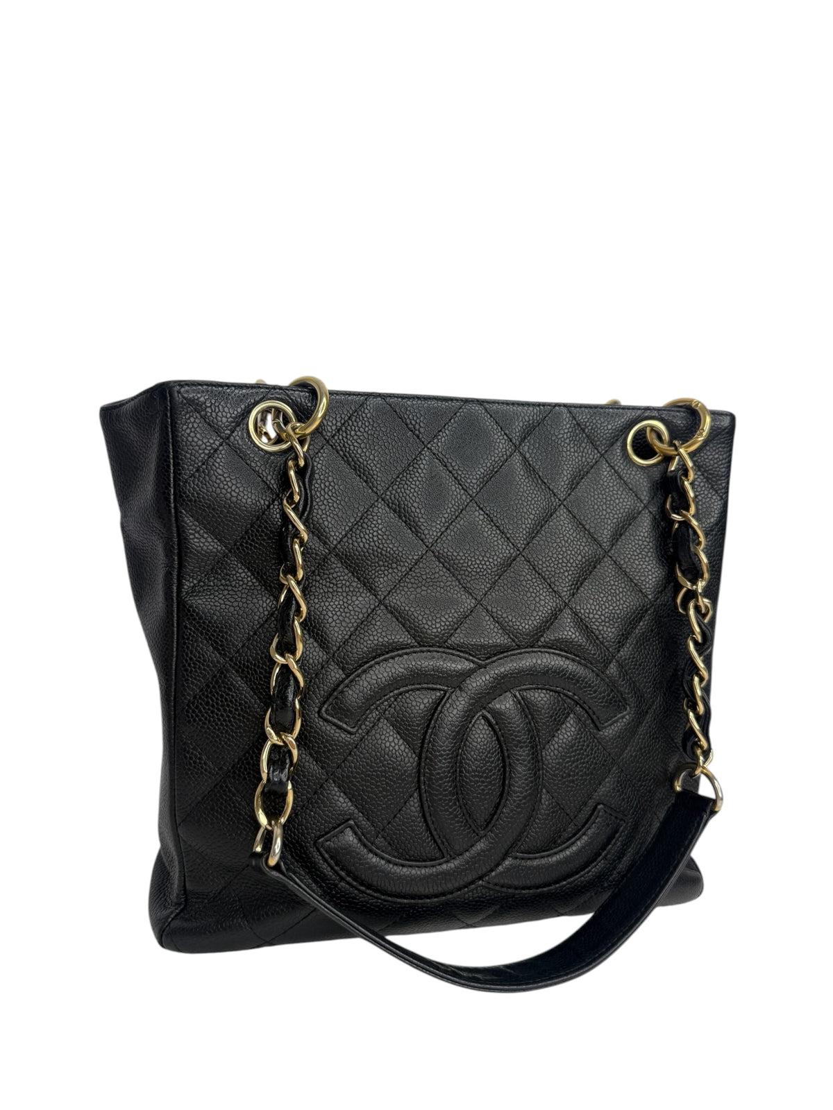 Chanel Black Caviar Petit Shopping Tote GHW T8987