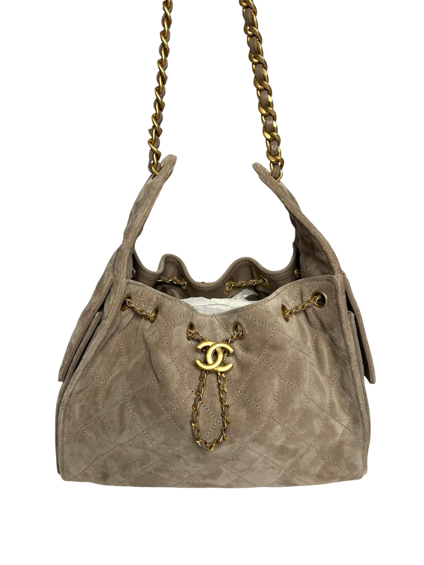 Chanel 25 Small Suede Hobo