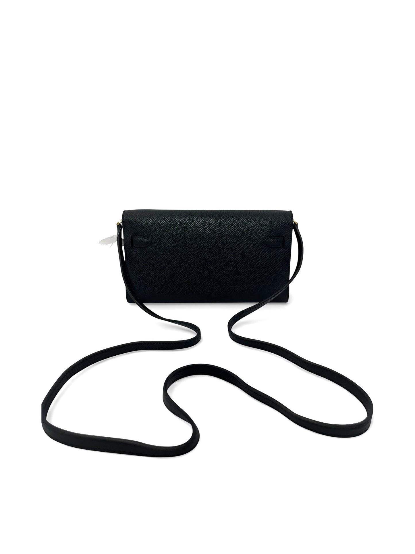 Hermes black kelly to go GHW Epsom