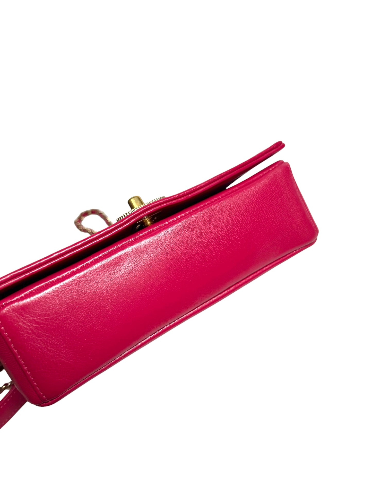Chanel Mademoiselle Berry Chevron Flap GHW