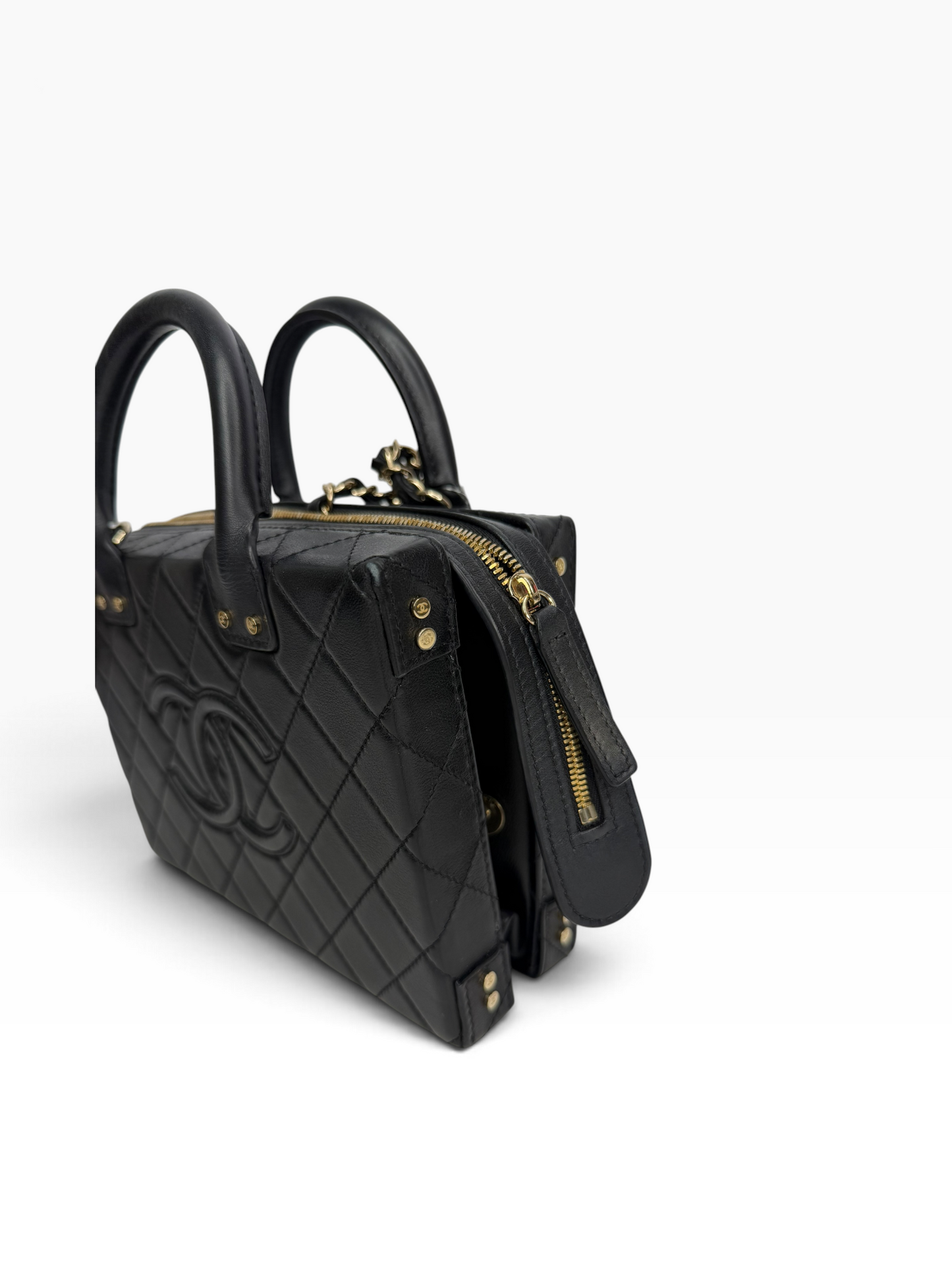 Chanel Black Square Vanity Crossbody T8883