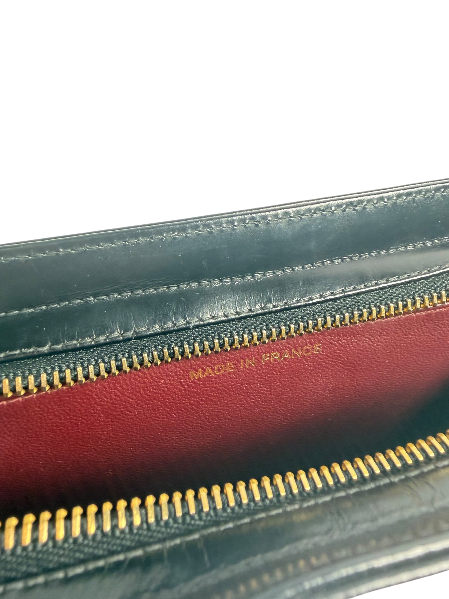Chanel Vintage CC Wristlet Clutch Black T8687