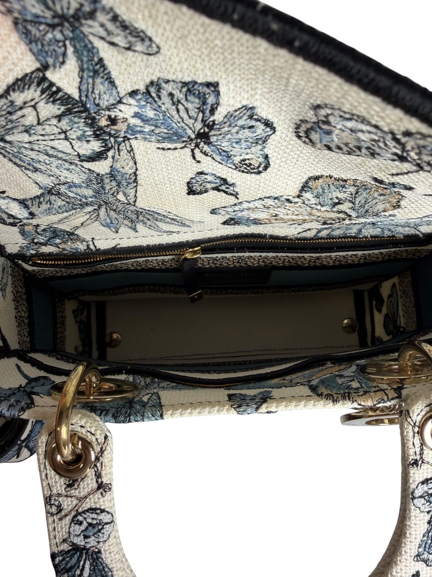Christian Dior Butterfly Blue Canvas Lady