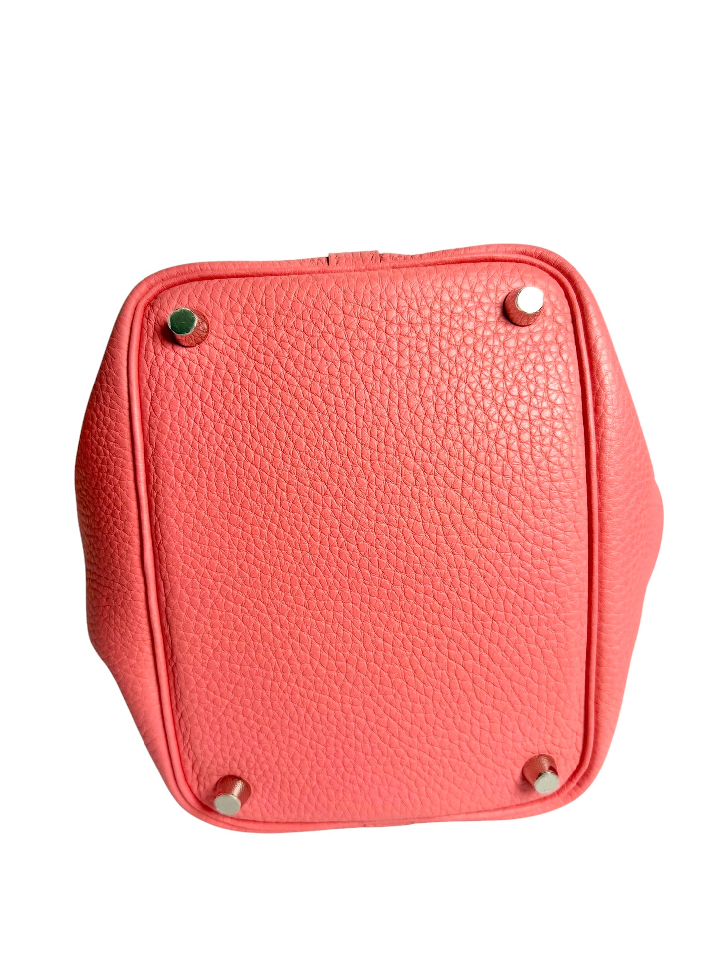 Hermès Clemence Picotin 18 Rose Azalee Palladium Hardware 2017