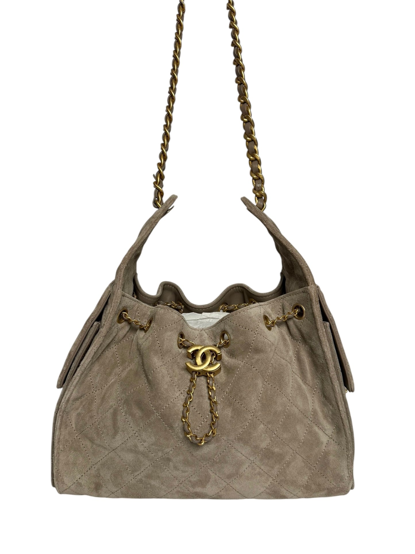Chanel 25 Small Suede Hobo