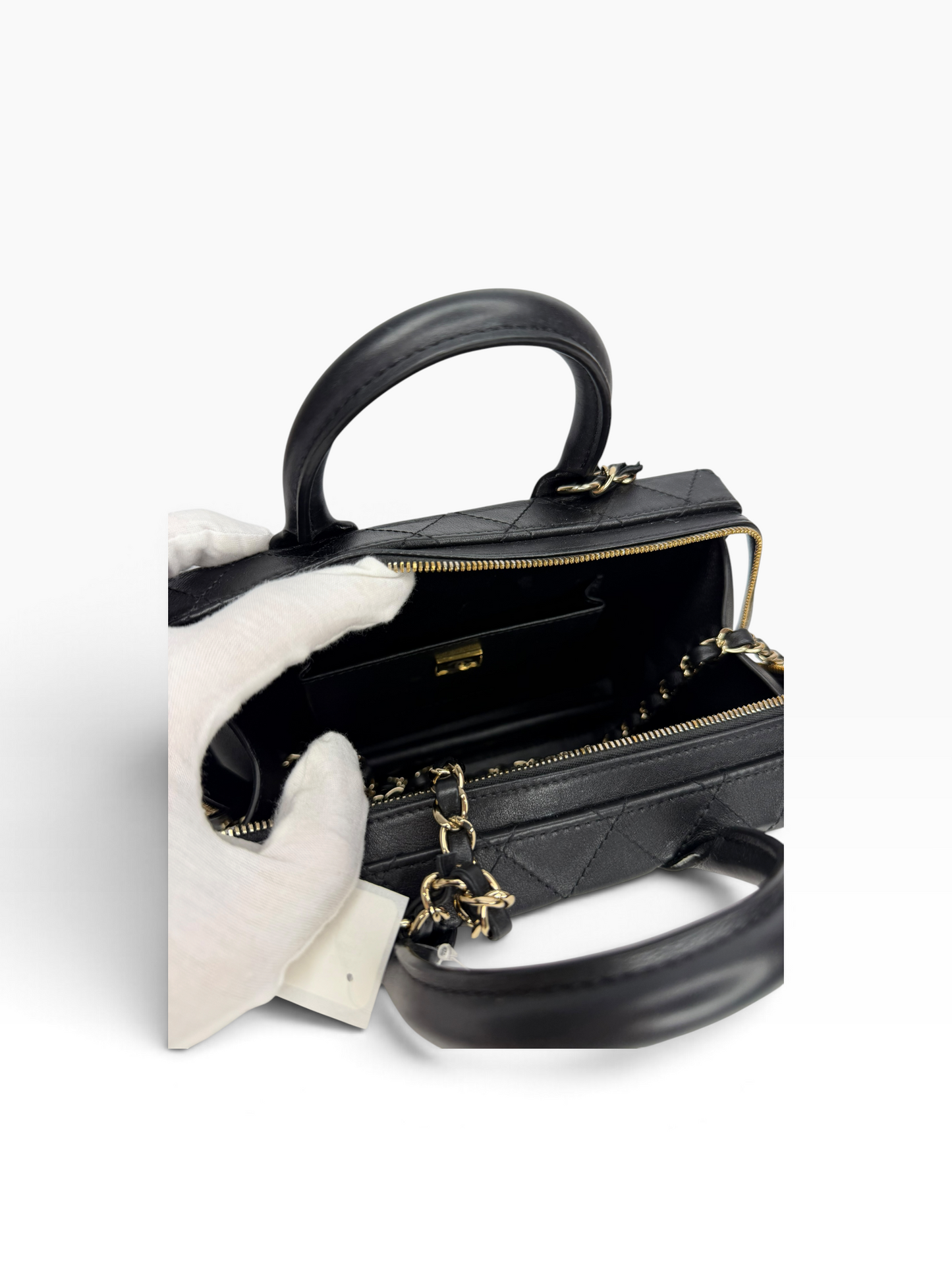 Chanel Black Square Vanity Crossbody T8883