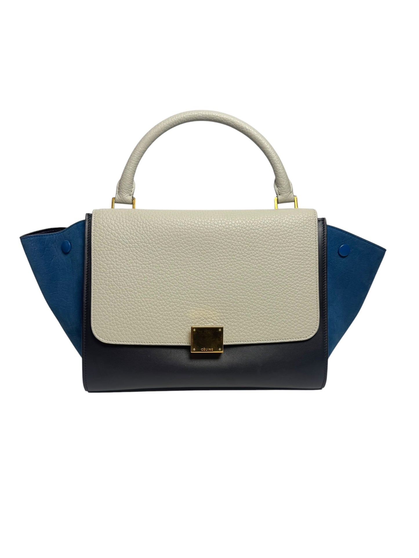 Celine Trapeze Colorblock Leather Top Handle Bag T8127