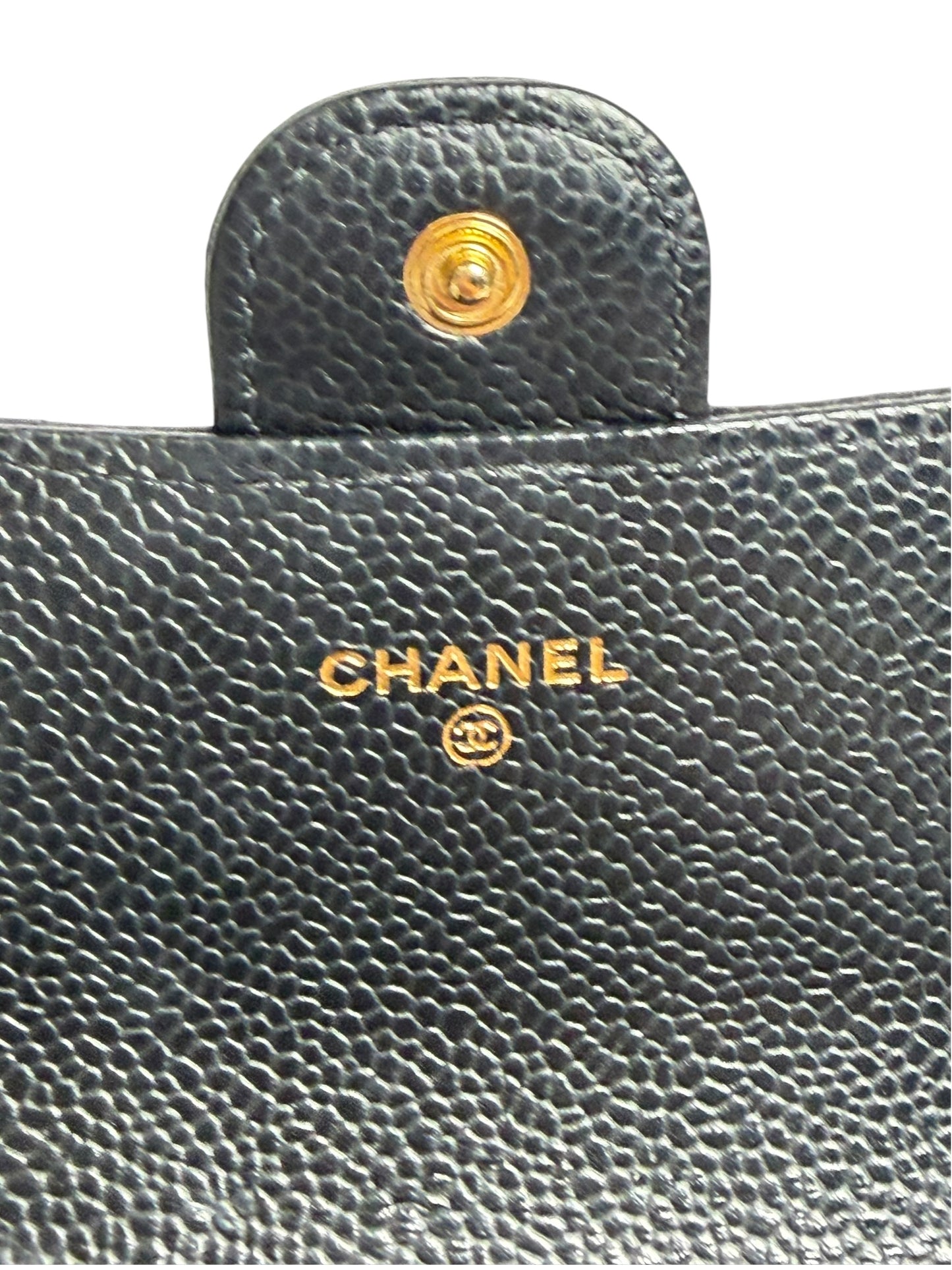 Chanel Classic Quilted Long Flap Wallet Black T8713