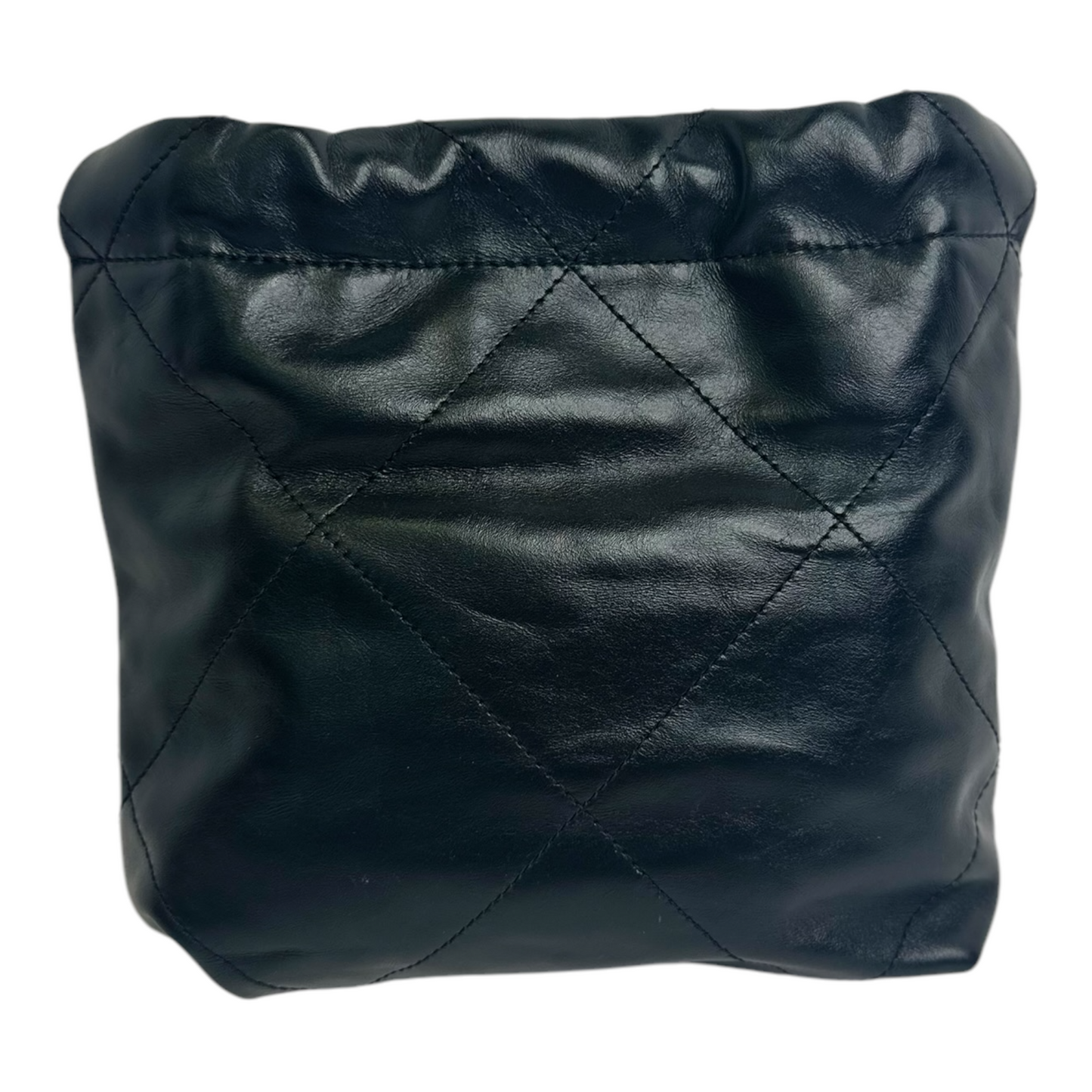 Chanel Shiny Calfskin Quilted Mini Chanel 22 Black