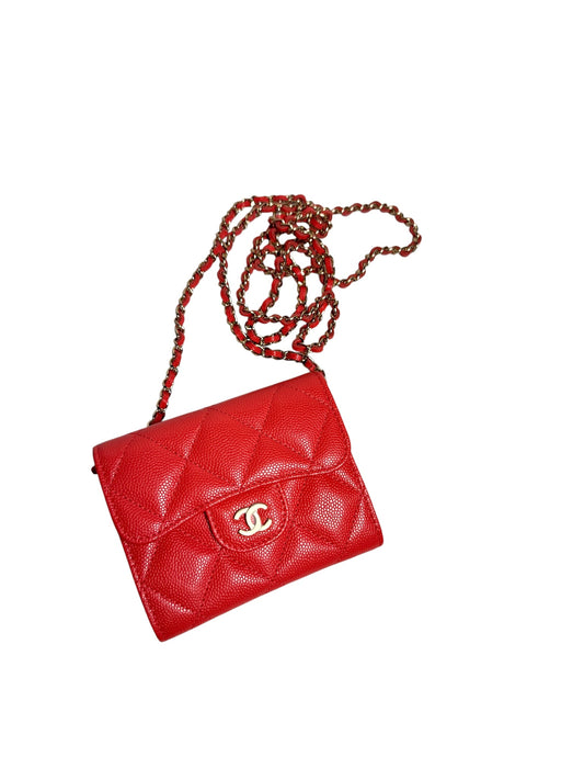 Chanel Mini Card Case on Chain T8050