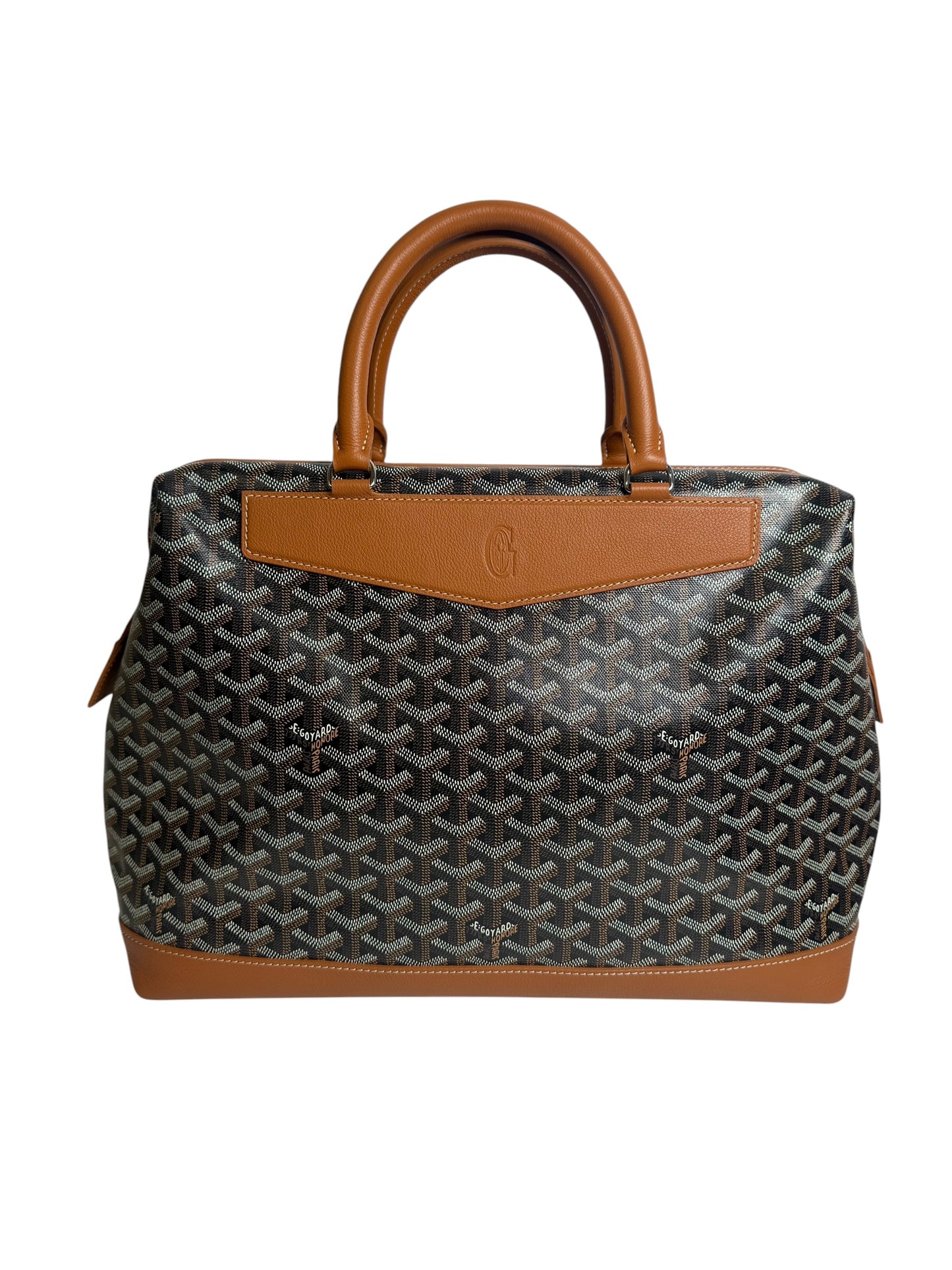 Goyard Saigon Structured Tote Bag Brown T5581