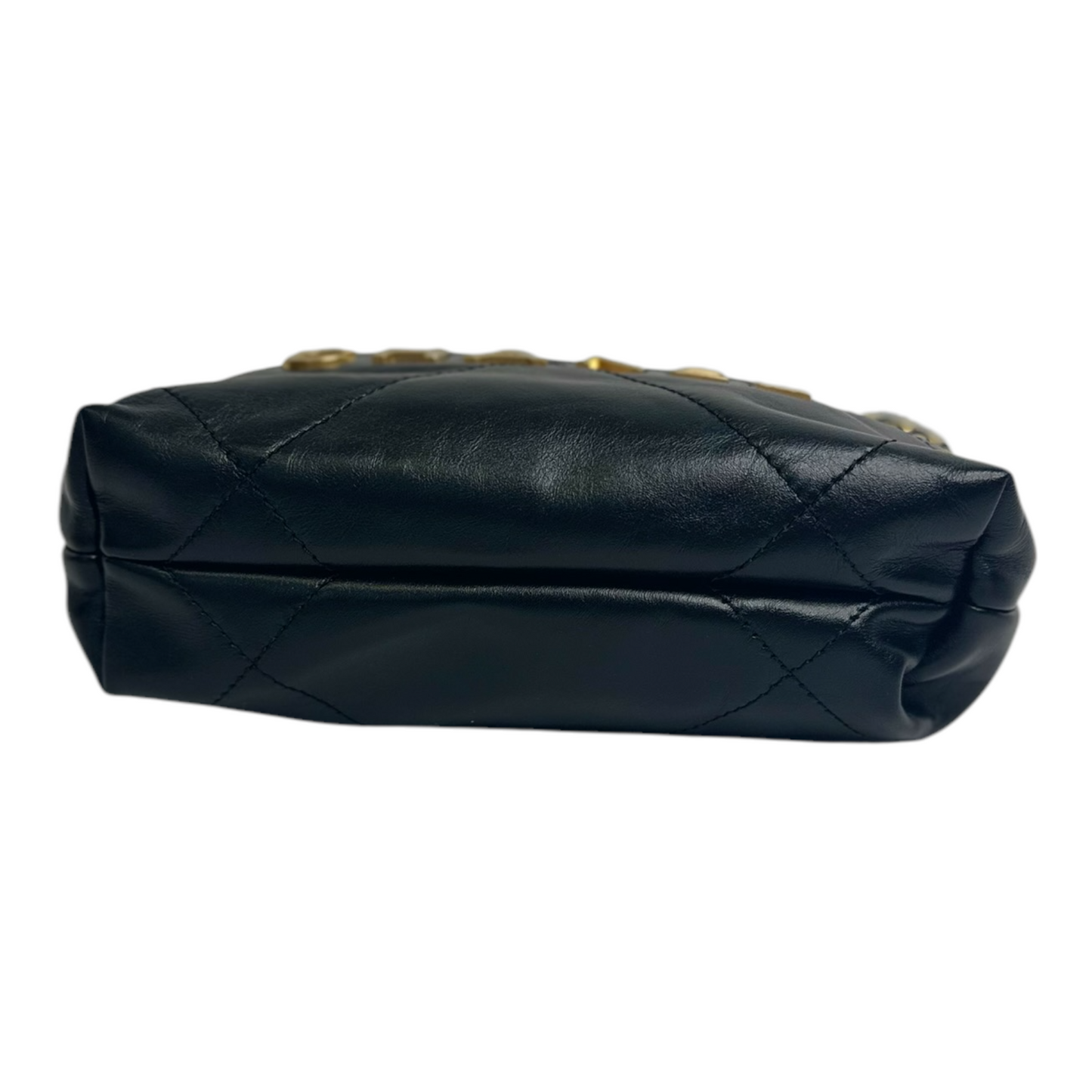 Chanel Shiny Calfskin Quilted Mini Chanel 22 Black