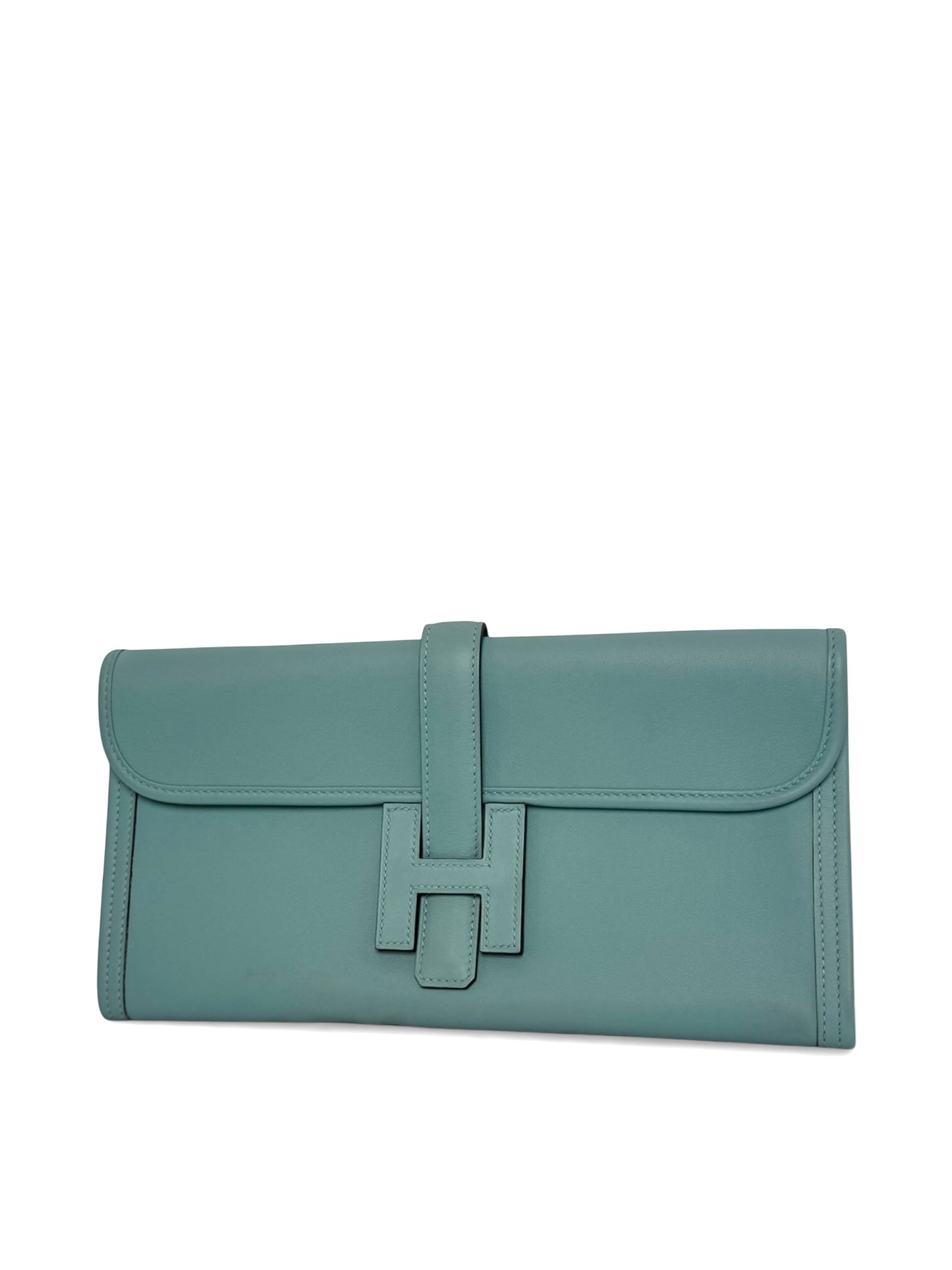 Hermes Jige clutch blue swift leather