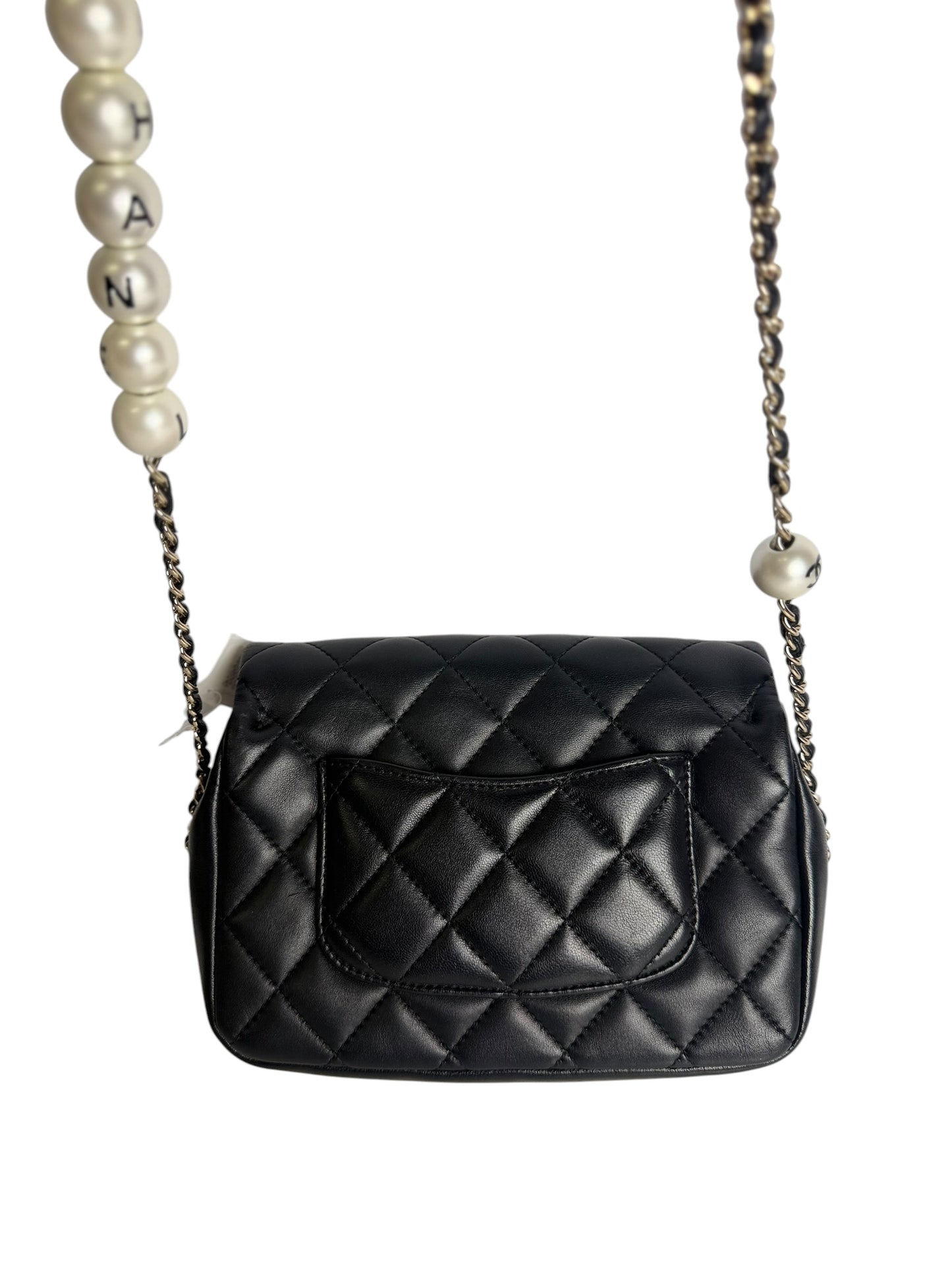 Chanel Pearl Crush Mini Flap Bag Black T8636