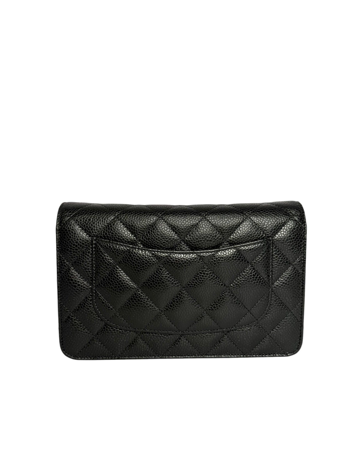 Chanel Black Caviar Turn Lock WOC