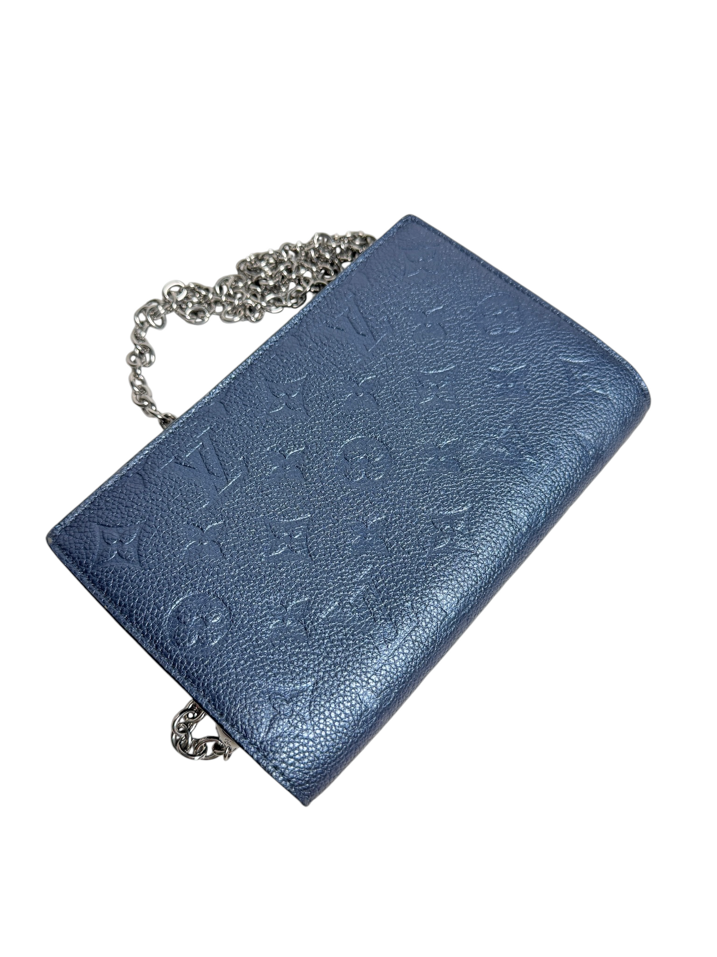 Louis Vuitton Metallic Navy Flap T8491
