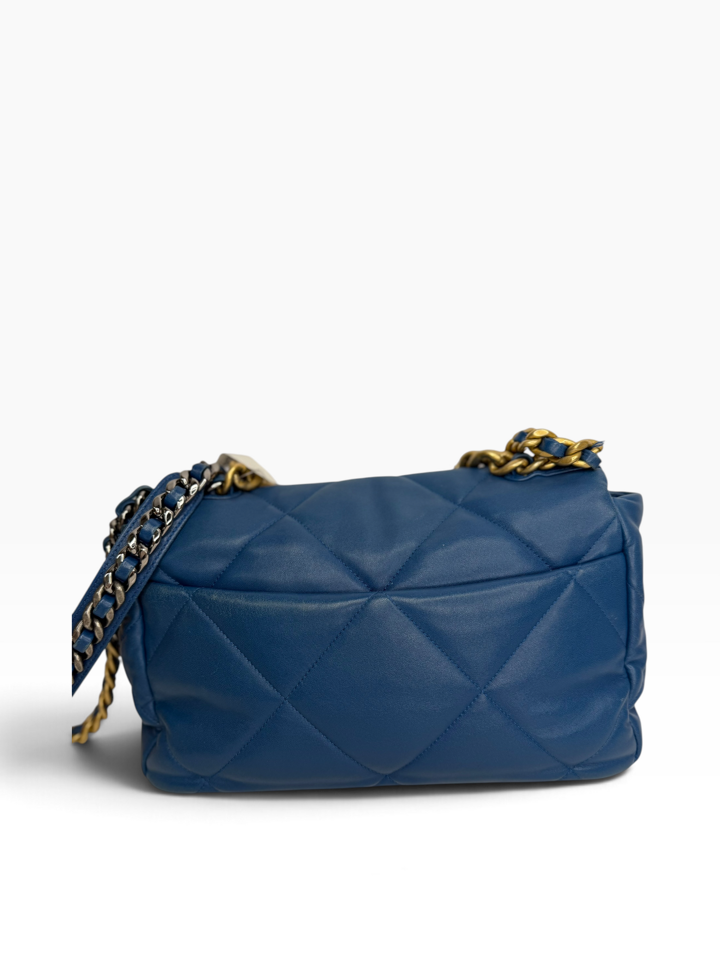 Chanel 19 Flap Large Blue T8849