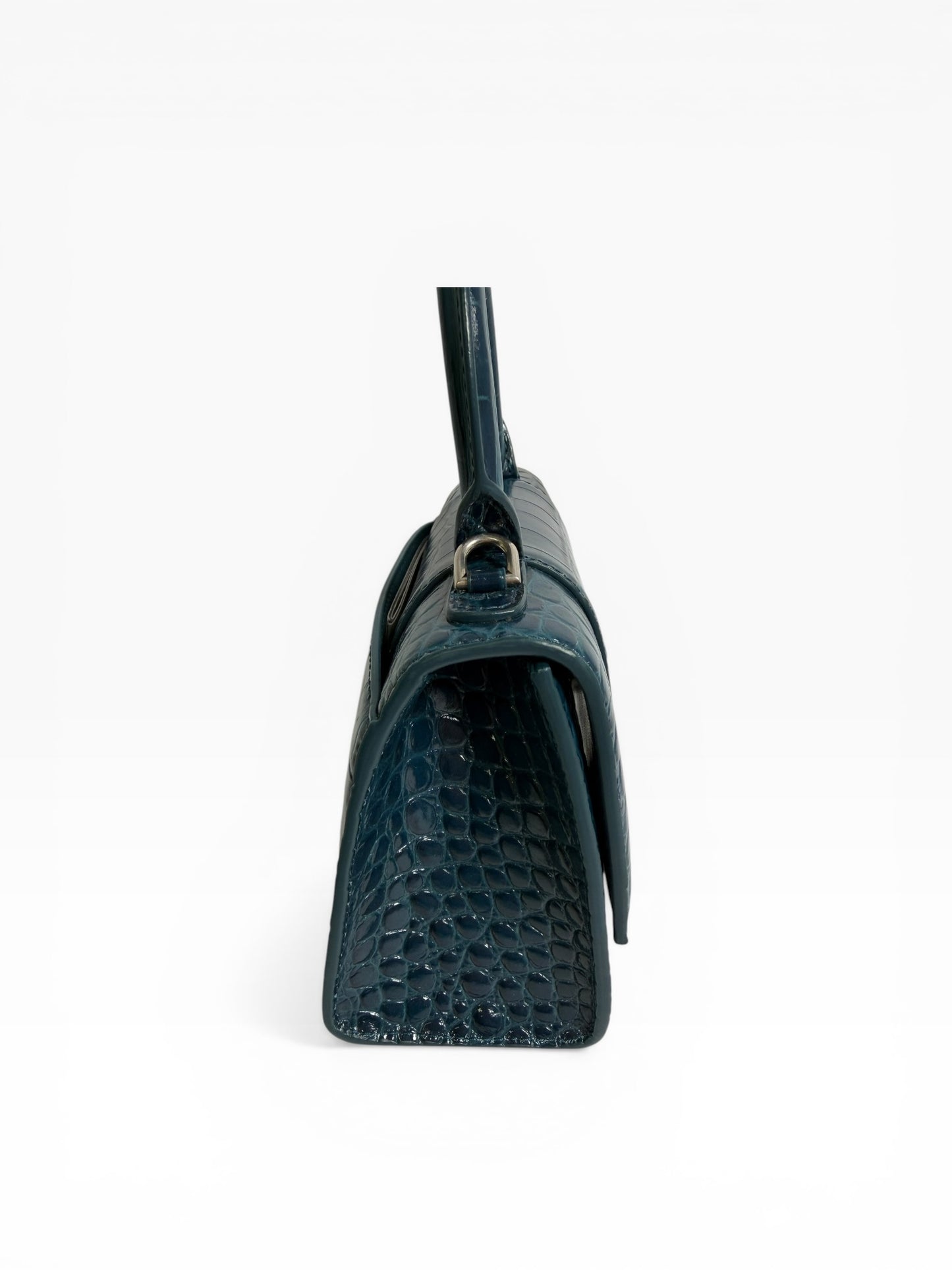 Balenciaga Blue Crocodile Hourglass T7355