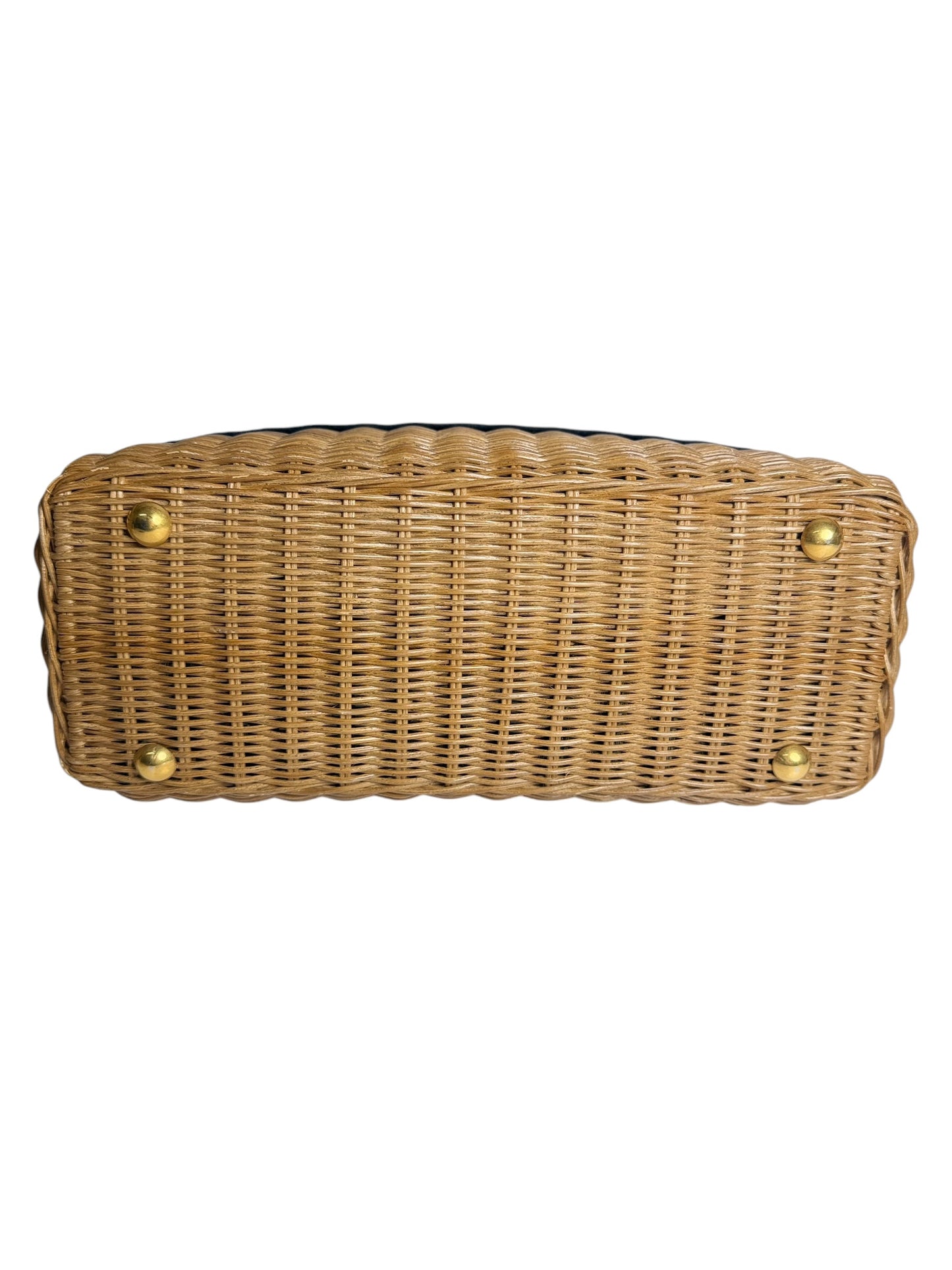 Dior Oblique Wicker Basket Bag Brown T8620