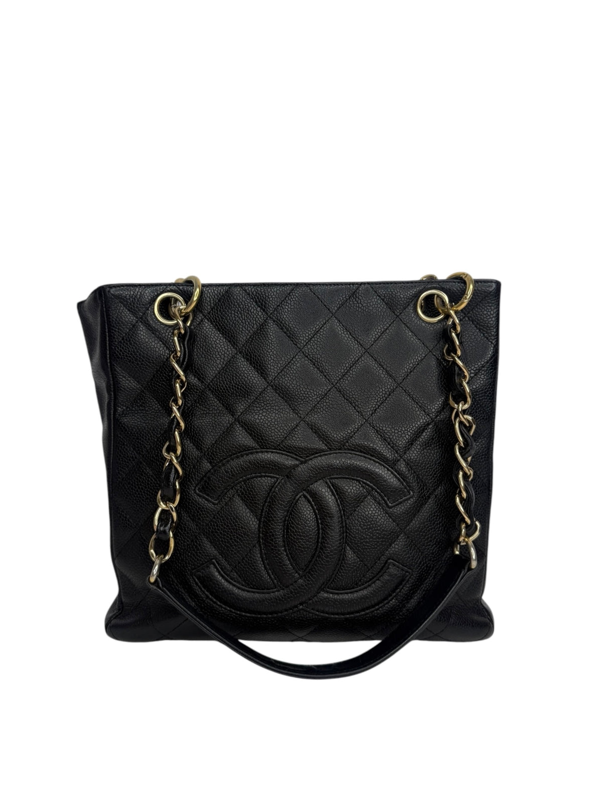 Chanel Black Caviar Petit Shopping Tote GHW T8987