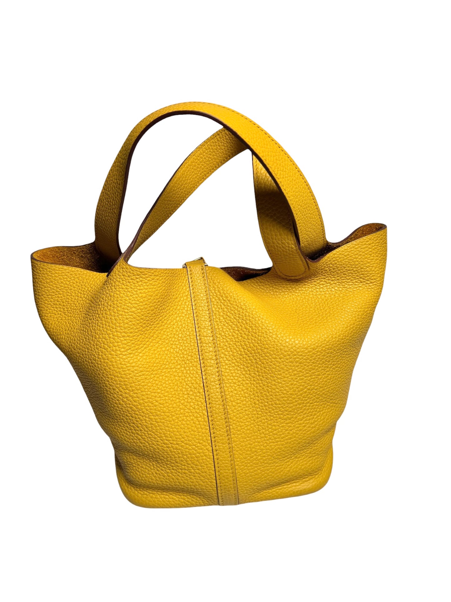Hermès Clemence Picotin 22 Yellow Gold Hardware