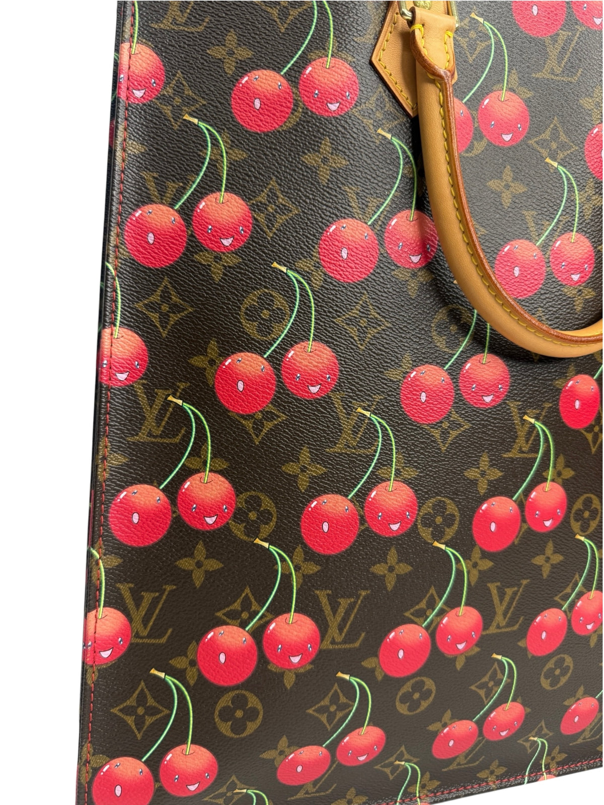 Louis Vuitton Cerises Cherry Monogram Sac Plat T8959