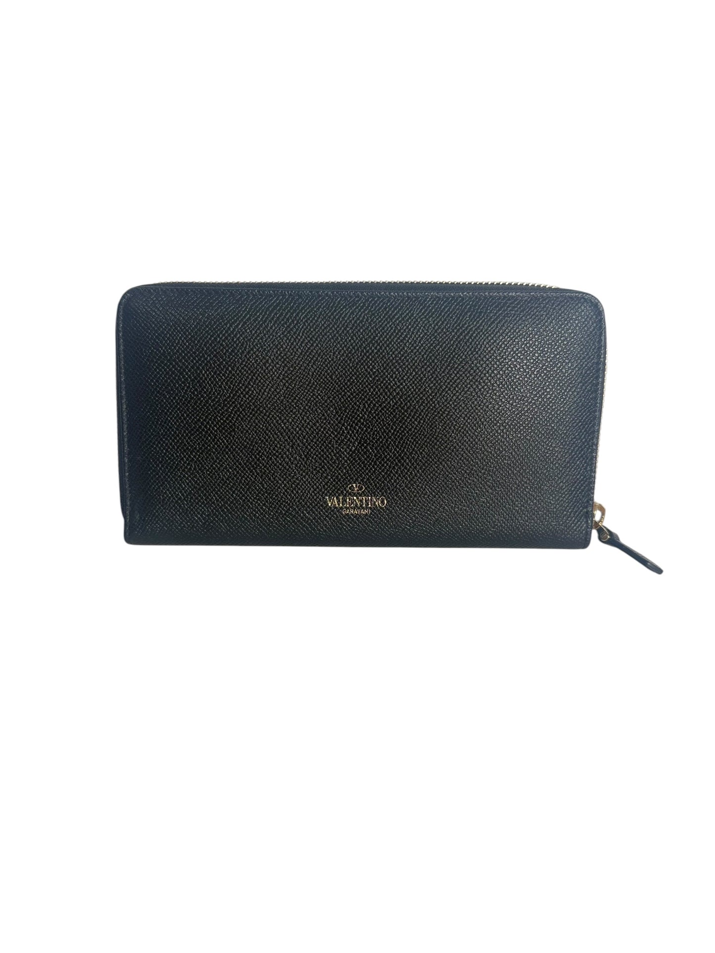 Valentino Garavani Zip Around Wallet Black T3710