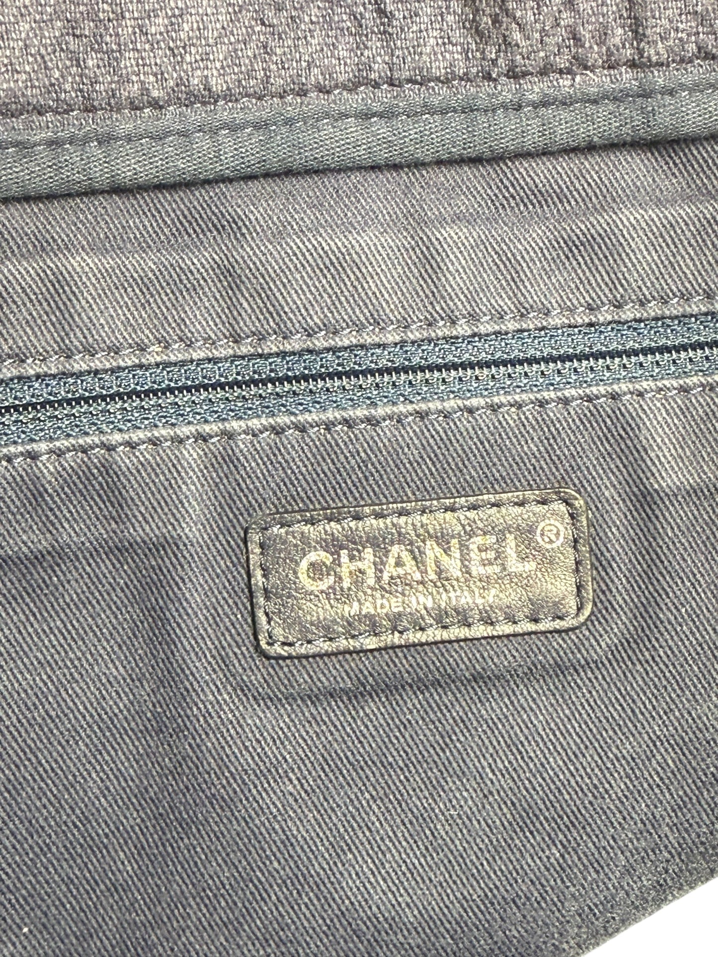 Chanel Blue Raffia Maxi Deauville Shopping Tote T8580
