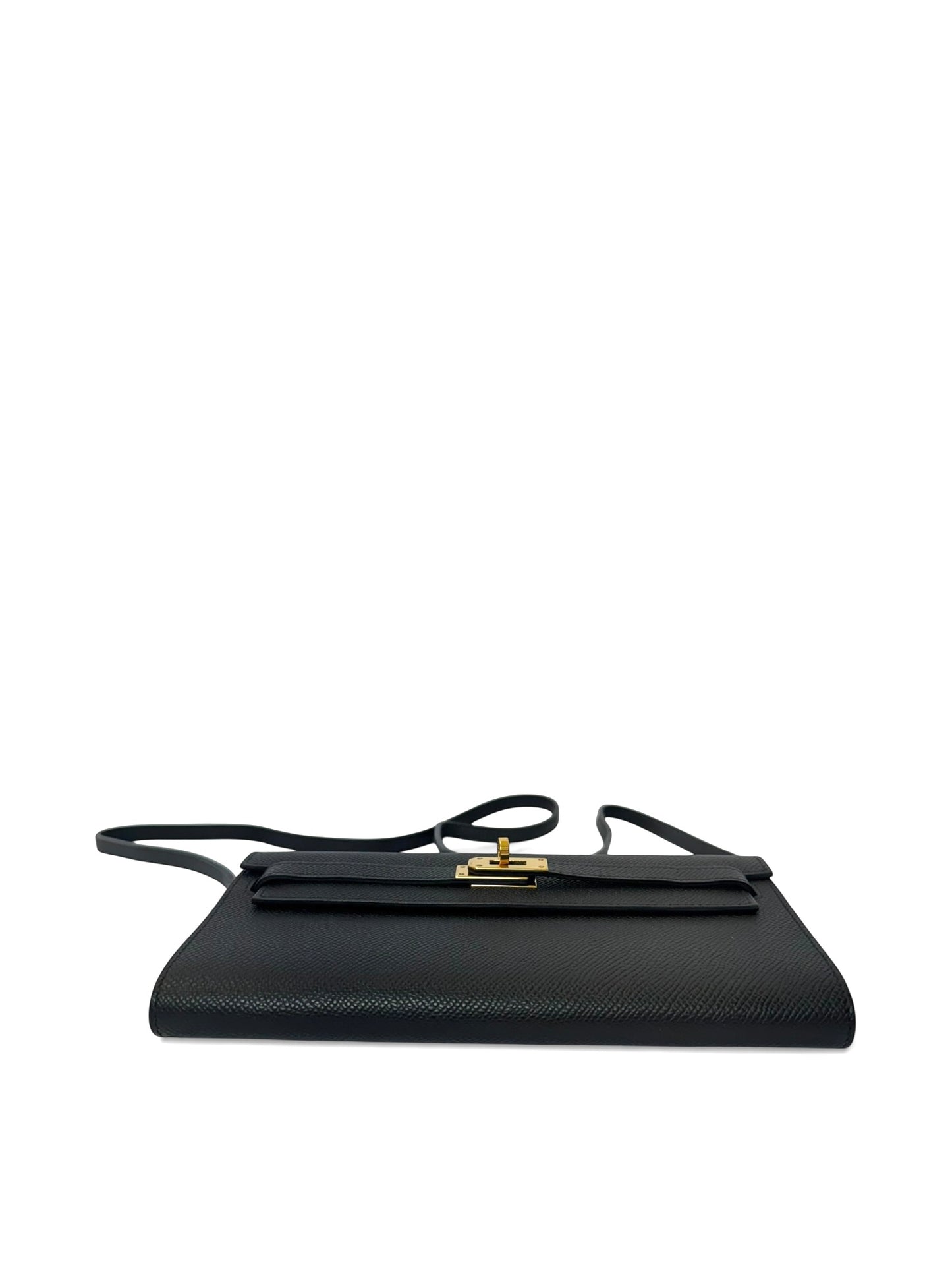 Hermes black kelly to go GHW Epsom