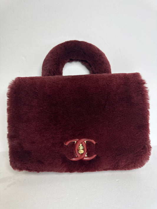 Chanel Fur Top Handle