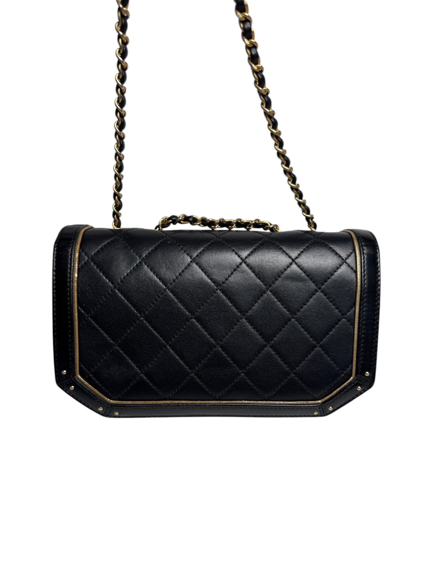 Chanel Resin Buckle Black GHW T8500