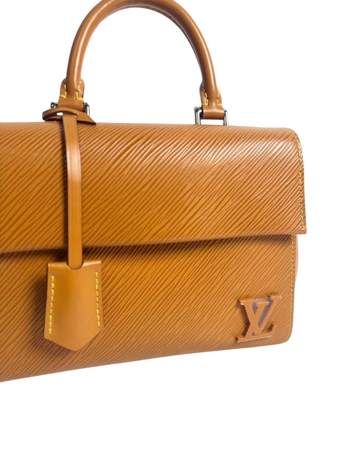 Louis Vuitton Epi Leather Cluny Top Handle Bag Brown T8624